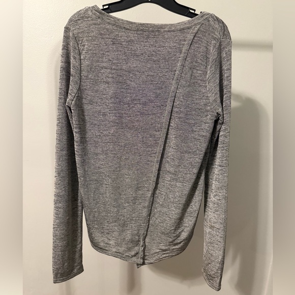 Sam Edelman Gray Long Sleeve Shirt with Back Detail, size medium - Picture 3 of 4